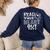 Read Your Heart Out Cute For Teacher Women Love Reading Book Women's Sweatshirt Back Print Navy