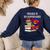 Reading Is My Super Power Superhero Best English Teacher Women's Sweatshirt Back Print Navy