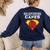 Real Superheroes Don't Wear Capes Teacher Shirt Teaching Te Women's Sweatshirt Back Print Navy