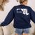 Red For Ed Maryland Teacher Public Education Women's Sweatshirt Back Print Navy