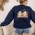 Retired 2025 A New Chapter Begins Retirement Teacher Book Women's Sweatshirt Back Print Navy Retired 2025 A New Chapter Begins Retirement Teacher Book Women's Sweatshirt Back Print Navy