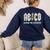 Retro Abcd Teacher Novelty Back To School Teacher Women's Sweatshirt Back Print Navy Retro Abcd Teacher Novelty Back To School Teacher Women's Sweatshirt Back Print Navy