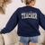 Retro Floral Agriculture Teacher Farmer AG Teacher Team Crew Women's Sweatshirt Back Print Navy Retro Floral Agriculture Teacher Farmer AG Teacher Team Crew Women's Sweatshirt Back Print Navy