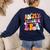 Retro Groovy In My Teaching Era Best Teacher Appreciation Women's Sweatshirt Back Print Navy Retro Groovy In My Teaching Era Best Teacher Appreciation Women's Sweatshirt Back Print Navy