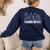 Retro Vintage Musical Taking Notes Teachers Music Love Women's Sweatshirt Back Print Navy Retro Vintage Musical Taking Notes Teachers Music Love Women's Sweatshirt Back Print Navy