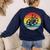 Retro Vintage Paint Palette Costume Artist Art Teacher Men Women Women's Sweatshirt Back Print Navy Retro Vintage Paint Palette Costume Artist Art Teacher Men Women Women's Sweatshirt Back Print Navy