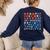 Retro Wildflower Early Intervention Teacher Interventionist Women's Sweatshirt Back Print Navy Retro Wildflower Early Intervention Teacher Interventionist Women's Sweatshirt Back Print Navy