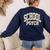 Retro Wildflower School Psych Teacher School Psychologist Women's Sweatshirt Back Print Navy