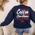 Running On Coffee And Christmas Cheer Lover Teacher For Men Women Kids Women's Sweatshirt Back Print Navy Running On Coffee And Christmas Cheer Lover Teacher For Men Women Kids Women's Sweatshirt Back Print Navy