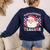 Santa Favorite Teacher Shirt Teacher Christmas Women's Sweatshirt Back Print Navy Santa Favorite Teacher Shirt Teacher Christmas Women's Sweatshirt Back Print Navy