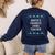 Santas Favorite Choir Teacher Christmas Women's Sweatshirt Back Print Navy Santas Favorite Choir Teacher Christmas Women's Sweatshirt Back Print Navy