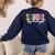 School Psychologist Rainbow Psychology Teacher Women's Sweatshirt Back Print Navy School Psychologist Rainbow Psychology Teacher Women's Sweatshirt Back Print Navy