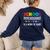 School Psychologist Is a Work Of Heart Teacher LSSP Doctor Women's Sweatshirt Back Print Navy