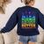Science Teacher Because Figuring Things Out Is Better Than Women's Sweatshirt Back Print Navy