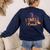 I Smell Children Wicked Cute Kindergarten Teacher Halloween Women's Sweatshirt Back Print Navy