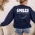 Smile Smiles Change The World Teacher T-Shirt Happy T-Shirt Women's Sweatshirt Back Print Navy Smile Smiles Change The World Teacher T-Shirt Happy T-Shirt Women's Sweatshirt Back Print Navy