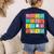 Spanish Teacher Back To School Maestra Dual Language Crew Women's Sweatshirt Back Print Navy Spanish Teacher Back To School Maestra Dual Language Crew Women's Sweatshirt Back Print Navy