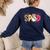 Sped Teacher Halloween Ghost Special Education Preppy Fall Women's Sweatshirt Back Print Navy Sped Teacher Halloween Ghost Special Education Preppy Fall Women's Sweatshirt Back Print Navy