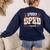 Spooky SPED Squad Special Education Teacher Halloween Ghost Women's Sweatshirt Back Print Navy Spooky SPED Squad Special Education Teacher Halloween Ghost Women's Sweatshirt Back Print Navy