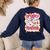 Spooky Teacher Ghost Pencil Teacher Halloween Teacher Women's Sweatshirt Back Print Navy