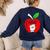 I Stand With Teachers Tshirt Women's Sweatshirt Back Print Navy