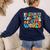 My Students Are Out Of This World Space Groovy Teacher Women's Sweatshirt Back Print Navy My Students Are Out Of This World Space Groovy Teacher Women's Sweatshirt Back Print Navy