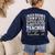 Substitute Teacher T Shirt School Tee Women's Sweatshirt Back Print Navy