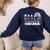 Support Public Education Teacher Red For Ed Indiana Women's Sweatshirt Back Print Navy