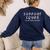 Support Squad I'Ll Be There For You School Teacher Support Women's Sweatshirt Back Print Navy