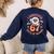 I Survived 67 Days Of School Groovy Retro Teachers Girls Women's Sweatshirt Back Print Navy