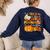I Teach The Coolest Pumpkins In The Patch Teacher Halloween Women's Sweatshirt Back Print Navy