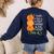I Teach The Cutest Pumpkins In Patch Pre-K Halloween Teacher Women's Sweatshirt Back Print Navy