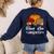 Teach Love Inspire Autumn Fall Plaid Leopard Pumpkin Teacher For Men Women Kids Women's Sweatshirt Back Print Navy