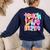 Teach Love Inspire Preppy Back To School Teacher Women Women's Sweatshirt Back Print Navy Teach Love Inspire Preppy Back To School Teacher Women Women's Sweatshirt Back Print Navy