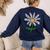 Teach Love Inspire Teachers Inspirational Flower Teachers Women's Sweatshirt Back Print Navy