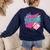Teacher 90s Retro Colorful Teacher Of The 90s Back To School Women's Sweatshirt Back Print Navy