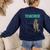 I Am A Teacher Alcoholic Cat Beer Feline Men Women Women's Sweatshirt Back Print Navy