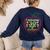 Teacher Celebrating 30 Years Of Teaching Students School Women's Sweatshirt Back Print Navy