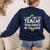 Teacher Christmas Teaching Is My Favorite Women's Sweatshirt Back Print Navy Teacher Christmas Teaching Is My Favorite Women's Sweatshirt Back Print Navy