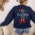 The Teacher Elf Christmas Family Matching Group Xmas Women's Sweatshirt Back Print Navy