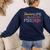 Teacher And Firefighter Wife Shirt Teacher Life Fire Wife Women's Sweatshirt Back Print Navy