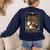 The Teacher Ghost Book Reading Books Lover Halloween Women's Sweatshirt Back Print Navy The Teacher Ghost Book Reading Books Lover Halloween Women's Sweatshirt Back Print Navy