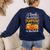 Teacher Halloween Pre-K Teacher Kindergarten Cutest Pumpkins Women's Sweatshirt Back Print Navy