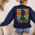 A Teacher Like Me Is Hard To Find Bigfoot Teacher Women's Sweatshirt Back Print Navy