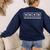 Teacher The Inspiration Element Periodic Table Word Science Women's Sweatshirt Back Print Navy