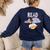 Teacher Library Read Book Club Piggie Elephant Pigeons Men Women Kids Women's Sweatshirt Back Print Navy