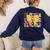 Teacher Pencil Coquette Bow Back To School Teacher Women's Sweatshirt Back Print Navy Teacher Pencil Coquette Bow Back To School Teacher Women's Sweatshirt Back Print Navy
