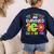 My Teacher Survived 100 Days Of Me 100 Days Of School Women's Sweatshirt Back Print Navy
