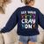 Teacher's Get Your Cray On Dabbing Crayons Women's Sweatshirt Back Print Navy Teacher's Get Your Cray On Dabbing Crayons Women's Sweatshirt Back Print Navy