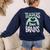 Teachers Love Brains Halloween Costume Trick Treat Zombie Women's Sweatshirt Back Print Navy Teachers Love Brains Halloween Costume Trick Treat Zombie Women's Sweatshirt Back Print Navy